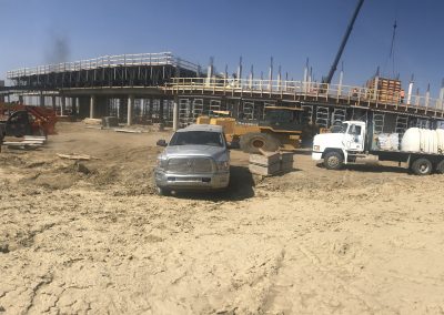 Fleet of Vehicles at Work Site