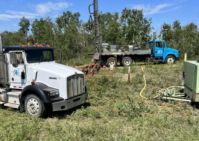 Well Drilling in a Field